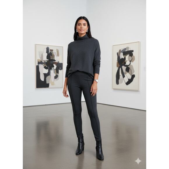 Seven7 Women's M Career Office High Rise Ponte Knit Ankle Skinny Dress Pants - Picture 2 of 10